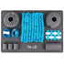 Pet Life ® “ForageScape” Interactive Treat Hiding Multi-Puzzle Pet Snuffle Mat Blue/Gray