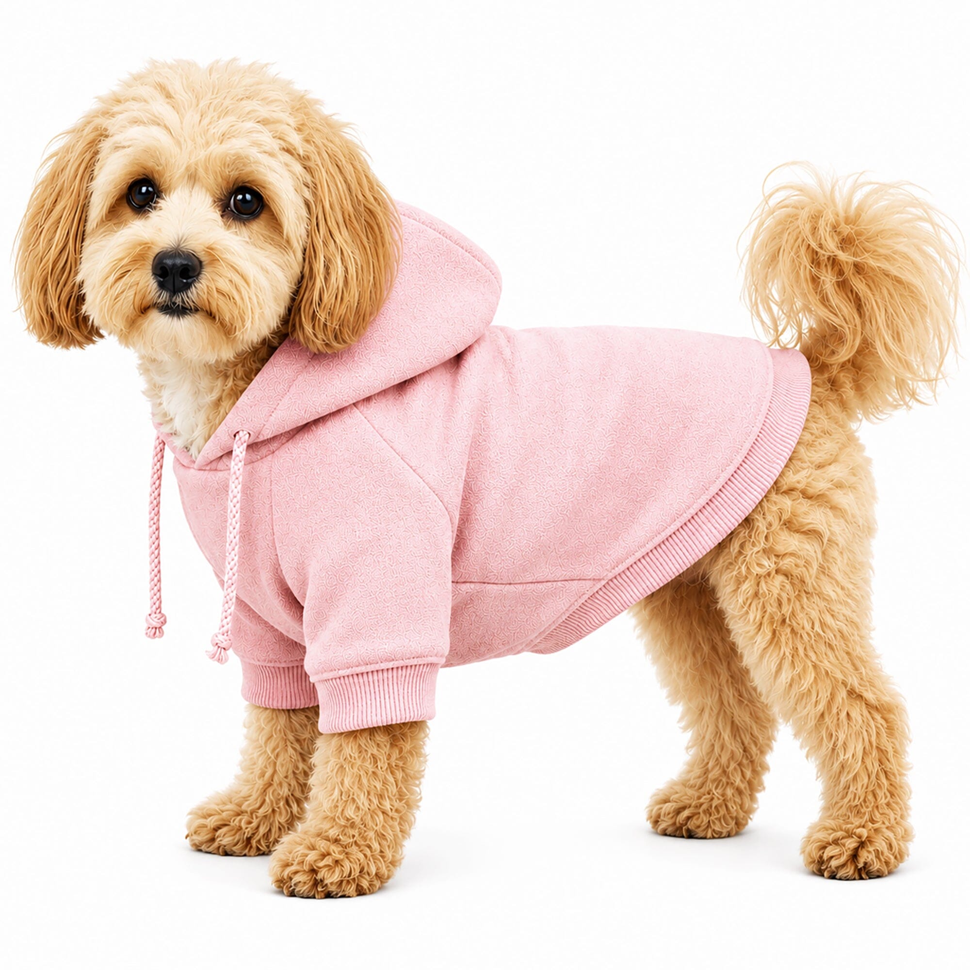 Pet Life ® French Terry Ultra-Soft Quick-Drying Hooded Dog Sweater X-Small Pink