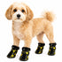 Pet Life ® Fur-Comfort 3M Insulated Fashion Fur and PVC Waterproof Winter Dog Boots - Set of 4