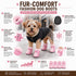 Pet Life ® Fur-Comfort 3M Insulated Fashion Fur and Suede Winter Dog Shoes Boots - Set of 4