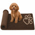 Pet Life ® 'Fuzzy' Quick-Drying Anti-Skid and Machine Washable Dog Mat Dark Brown