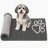 Pet Life ® 'Fuzzy' Quick-Drying Anti-Skid and Machine Washable Dog Mat Gray