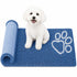 Pet Life ® 'Fuzzy' Quick-Drying Anti-Skid and Machine Washable Dog Mat Blue