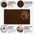 Pet Life ® 'Fuzzy' Quick-Drying Microfiber Anti-Skid and Machine Washable Dog Mat Pet Bed - 2 Pack - Dark Brown