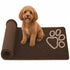 Pet Life ® 'Fuzzy' Quick-Drying Microfiber Anti-Skid and Machine Washable Dog Mat Pet Bed - 2 Pack - Dark Brown