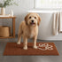 Pet Life ® 'Fuzzy' Quick-Drying Microfiber Anti-Skid and Machine Washable Dog Mat Pet Bed - 2 Pack - Light Brown