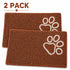 Pet Life ® 'Fuzzy' Quick-Drying Microfiber Anti-Skid and Machine Washable Dog Mat Pet Bed - 2 Pack - Light Brown Default Title