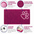Pet Life ® 'Fuzzy' Quick-Drying Microfiber Anti-Skid and Machine Washable Dog Mat Pet Bed - 2 Pack - Pink