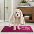 Pet Life ® 'Fuzzy' Quick-Drying Microfiber Anti-Skid and Machine Washable Dog Mat Pet Bed - 2 Pack - Pink
