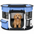 Pet Life ® “GoHaven” Collapsible Sturdy Travel Pet Playpen Small Blue