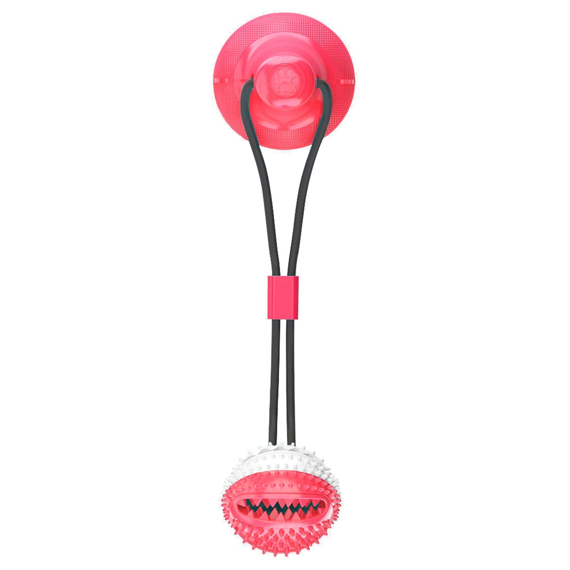 Pet Life ® 'Grip N' Play' Treat Dispensing Ball Shaped Suction Cup Dog Toy Default Title