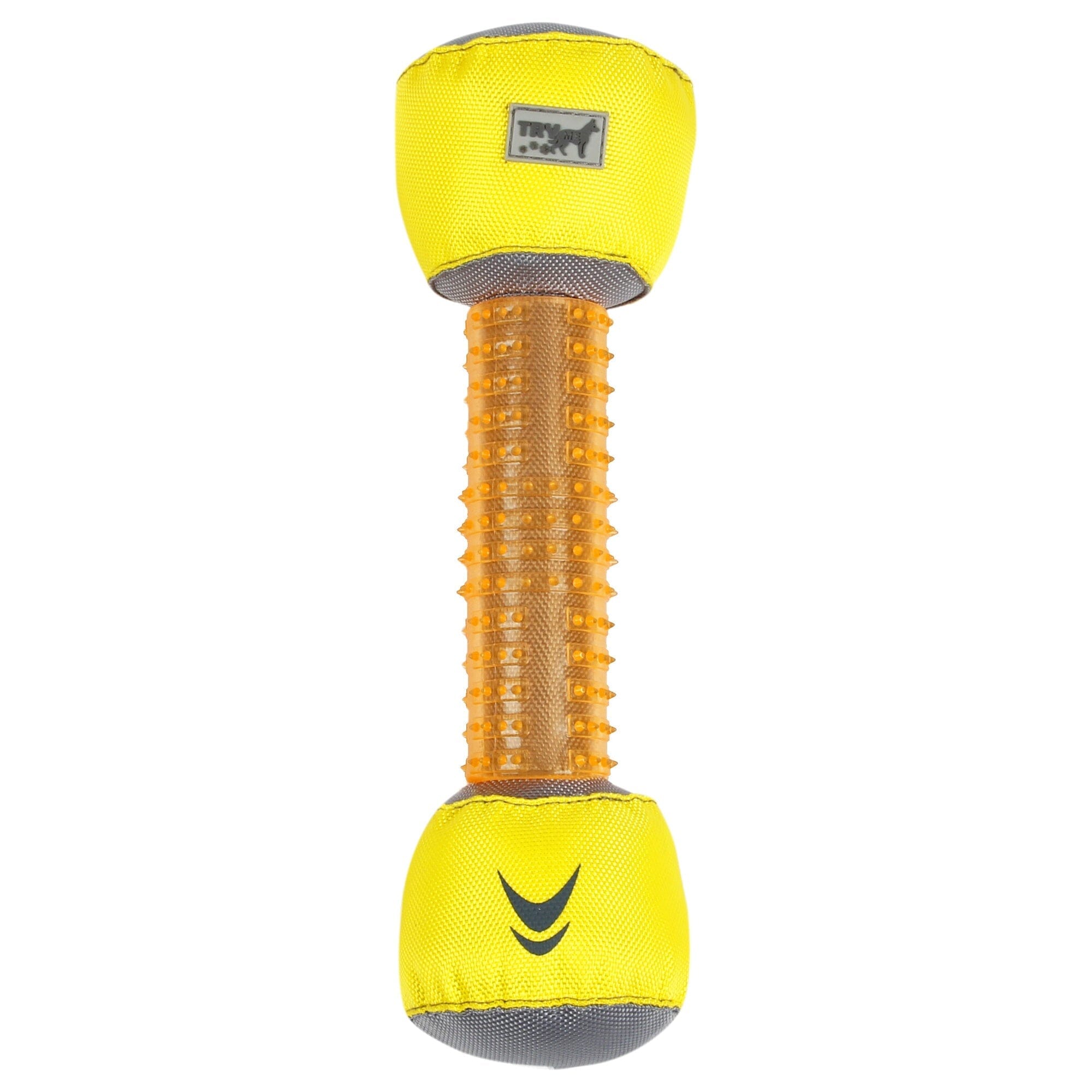 Pet Life ® 'Hoist-a-Fetch' Durable Nylon and Rubber Floating Dental Fetch Dog Toy Orange, Yellow
