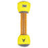 Pet Life ® 'Hoist-a-Fetch' Durable Nylon and Rubber Floating Dental Fetch Dog Toy Orange, Yellow