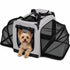 Pet Life ® 'Hounda Accordion' Metal Framed Soft-Folding Collapsible Dual-Sided Expandable Pet Dog Crate X-Small Dark Gray