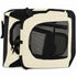 Pet Life ® 'Hounda Accordion' Metal Framed Soft-Folding Collapsible Dual-Sided Expandable Pet Dog Crate