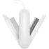 Pet Life ® 'JOYNE' Multi-Functional 2-in-1 Swivel Travel Grooming Comb and Deshedder White