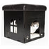Pet Life ® 'Kitty Kallapse' Collapsible Folding Kitty Cat House Tree Bed Ottoman Bench Furniture
