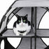 Pet Life ® 'Kitty-Play' Collapsible Travel Interactive Kitty Cat Tree Maze House Lounger Tunnel Lounge
