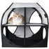 Pet Life ® 'Kitty-Play' Collapsible Travel Interactive Kitty Cat Tree Maze House Lounger Tunnel Lounge