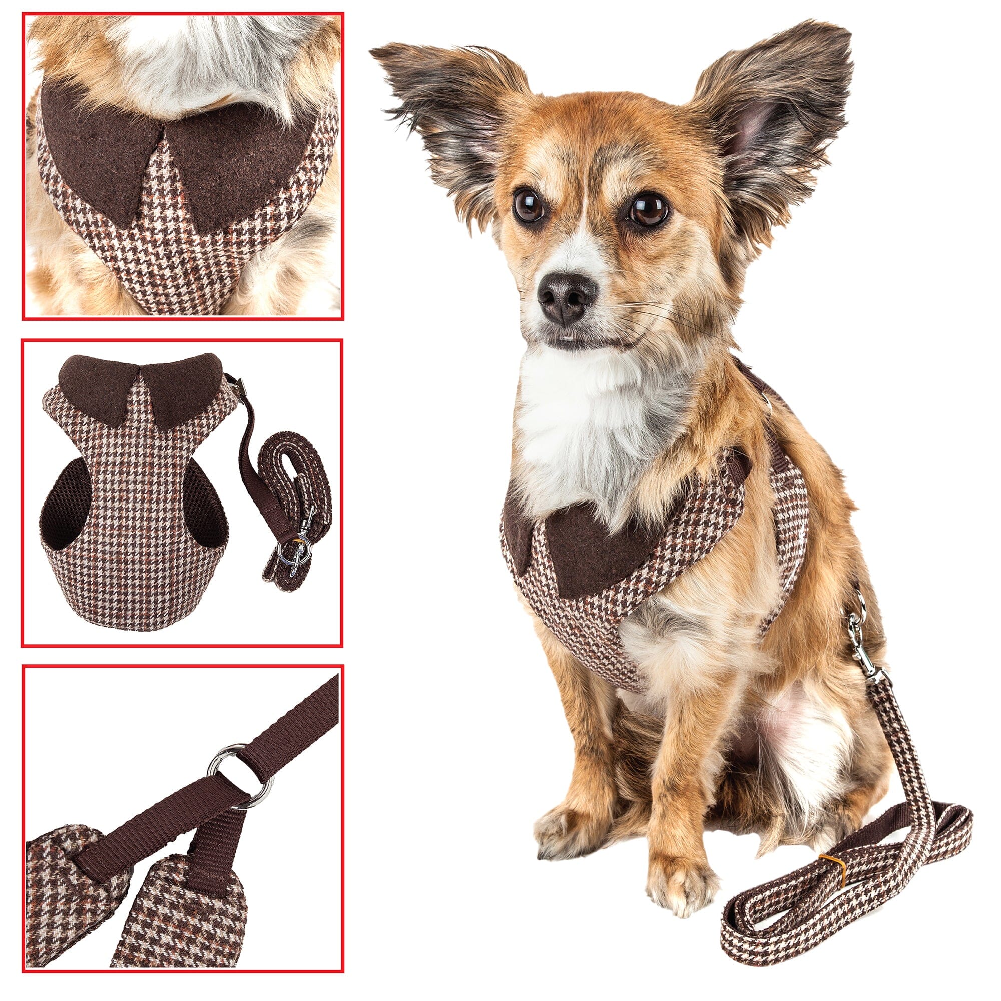 Pet Life ® Luxe 'Houndsome' 2-In-1 Adjustable Designer Dog Harness and Leash