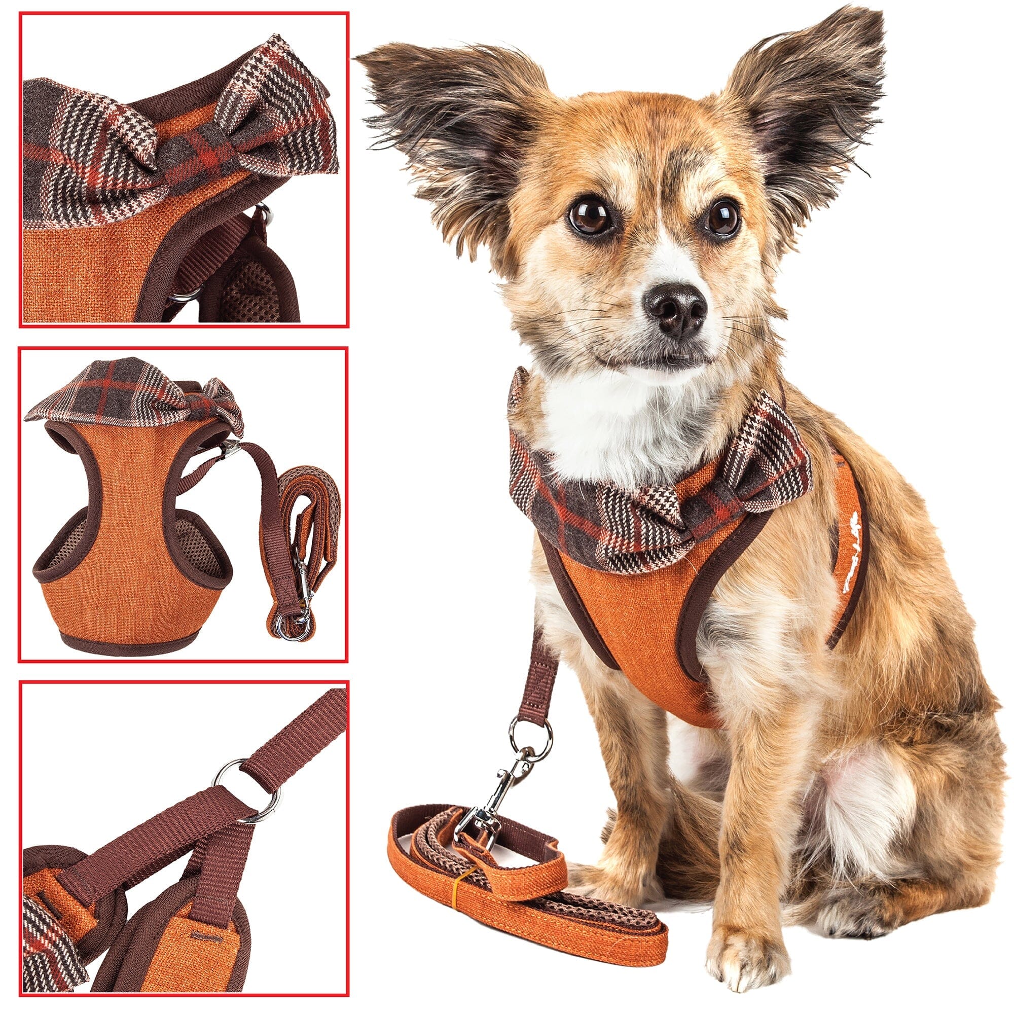 Pet Life ® Luxe 'Pawsh' 2-In-1 Adjustable Fashion Dog Harness and Leash