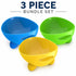 Pet Life ® 'Modero' Dishwasher Safe Antiskid Rasied Modern Tilted Whisker Friendly Dog and Cat Bowl with Carrying Handle on The Pet Bowl - 3 Pack Default Title