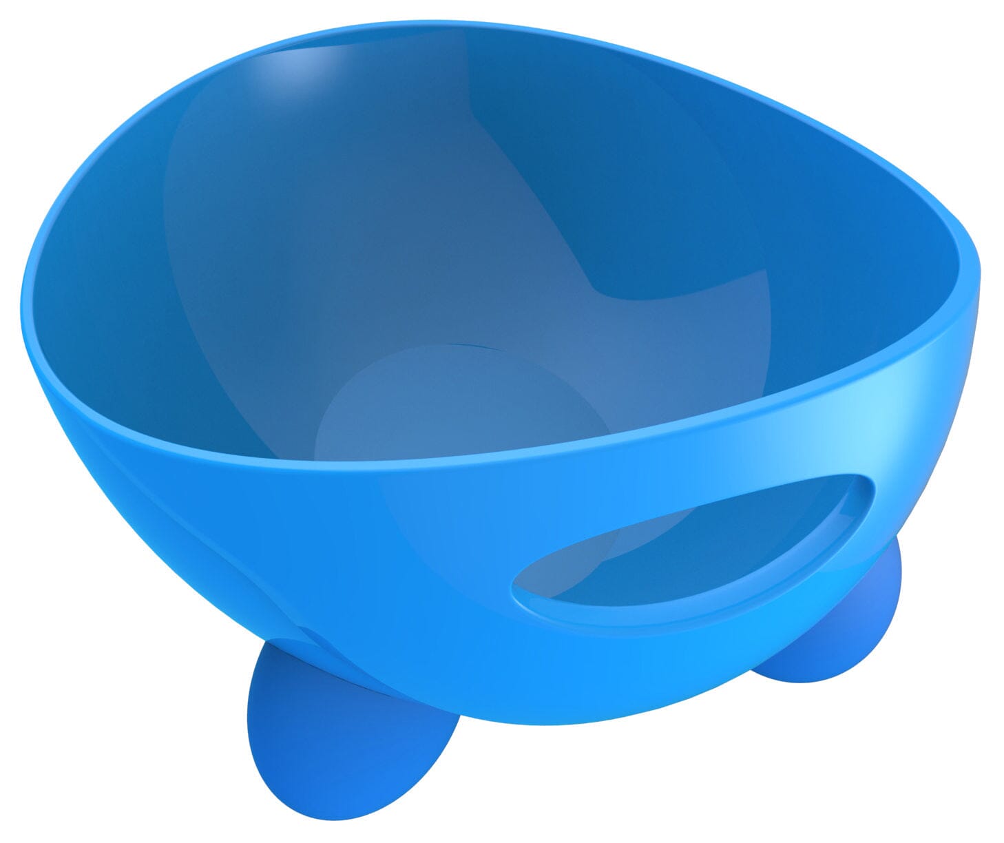 Pet Life ® 'Modero' Dishwasher Safe Antiskid Rasied Modern Tilted Whisker Friendly Dog and Cat Bowl with Carrying Handle on The Pet Bowl - 3 Pack