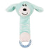 Pet Life ® Moo-Born' Plush and Rubber Squeaking Newborn Teething Cat and Dog Toy Blue