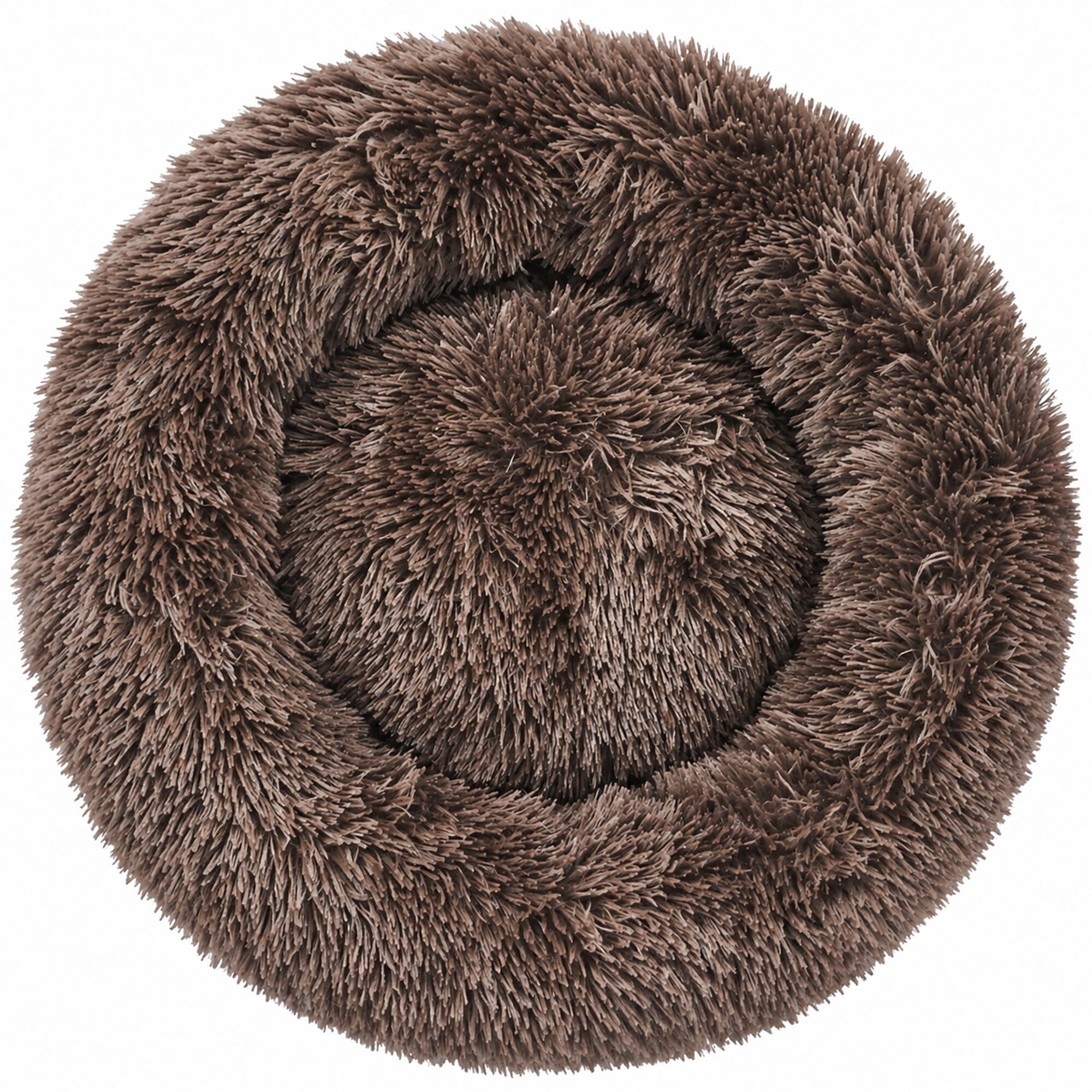 Pet Life ® 'Nestler' High-Grade Plush and Soft Rounded Pet Bed Brown Medium