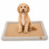 Pet Life ® 'Neutral Carpentry' Fashion Designer Nano-Silver Anit-Bacterial Pet Dog Bed Lounge