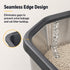 Pet Life ® “Open-Top” Modern Mess-Reducing Stainless Steel Cat Litter Box