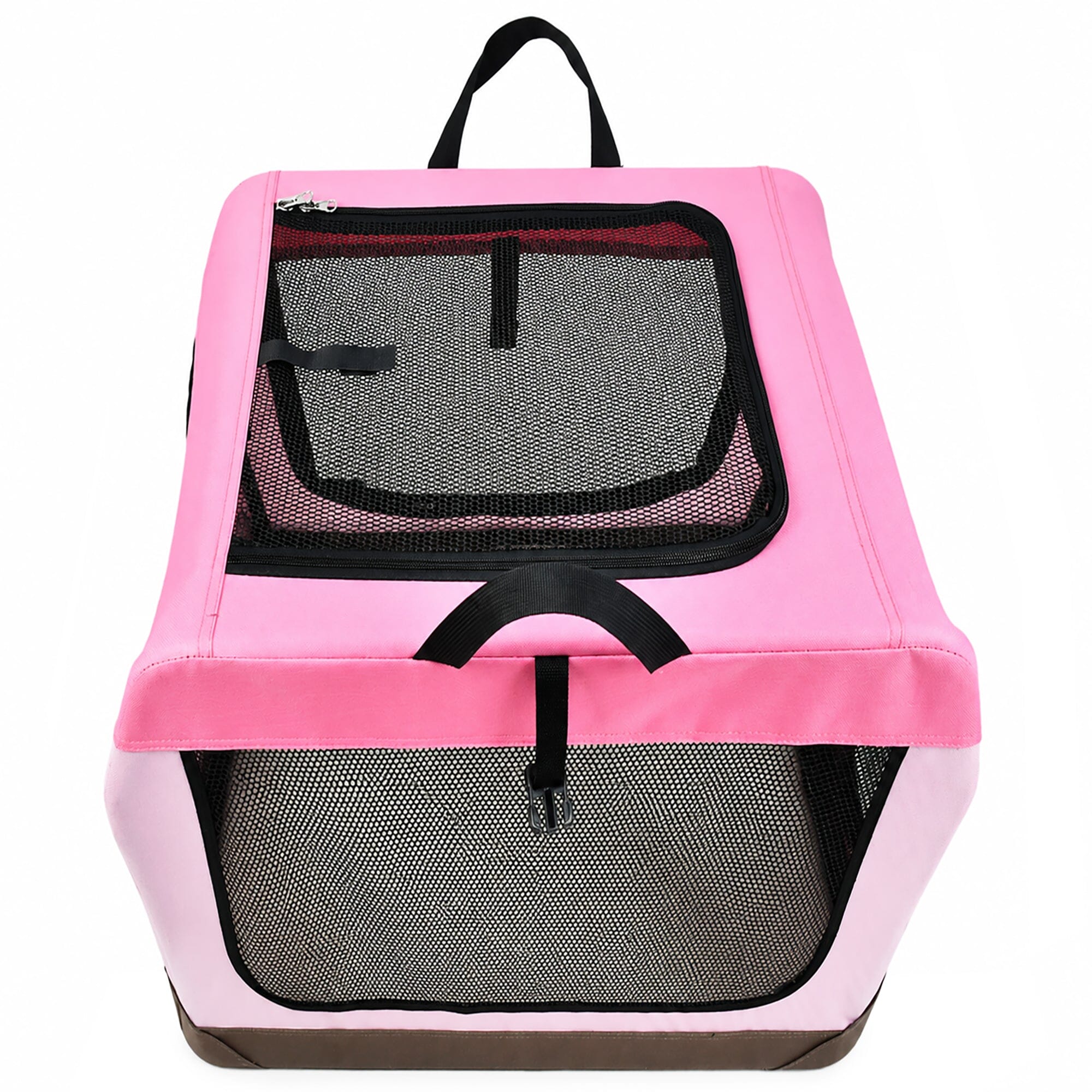 Pet Life ® OpenView Premium Ventilated Collapsible Soft-Sided Travel Pet Crate