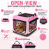 Pet Life ® OpenView Premium Ventilated Collapsible Soft-Sided Travel Pet Crate