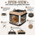 Pet Life ® OpenView Premium Ventilated Collapsible Soft-Sided Travel Pet Crate