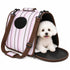 Pet Life ® Paw Patterned Airline Approved Zippered Folding Collapsible Travel Pet Dog Carrier Medium Multi-Color