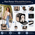 Pet Life ® 'Pawdon Me ' Wheeled Airline Approved Travel Collapsible Pet Dog Carrier