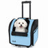 Pet Life ® 'Pawdon Me ' Wheeled Airline Approved Travel Collapsible Pet Dog Carrier