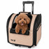 Pet Life ® 'Pawdon Me ' Wheeled Airline Approved Travel Collapsible Pet Dog Carrier
