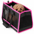 Pet Life ® 'Posh Paw' Elegant Leatherette Designer Fashion Travel Pet Dog Carrier Tote