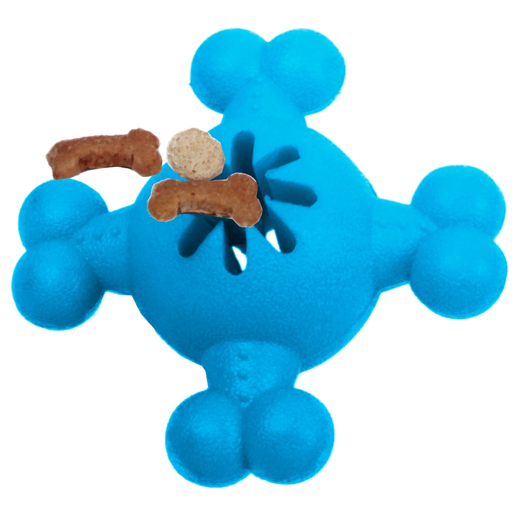 Pet Life ® 'Quadra-Bone' TPR Treat Dispensing Durable Dog Toy