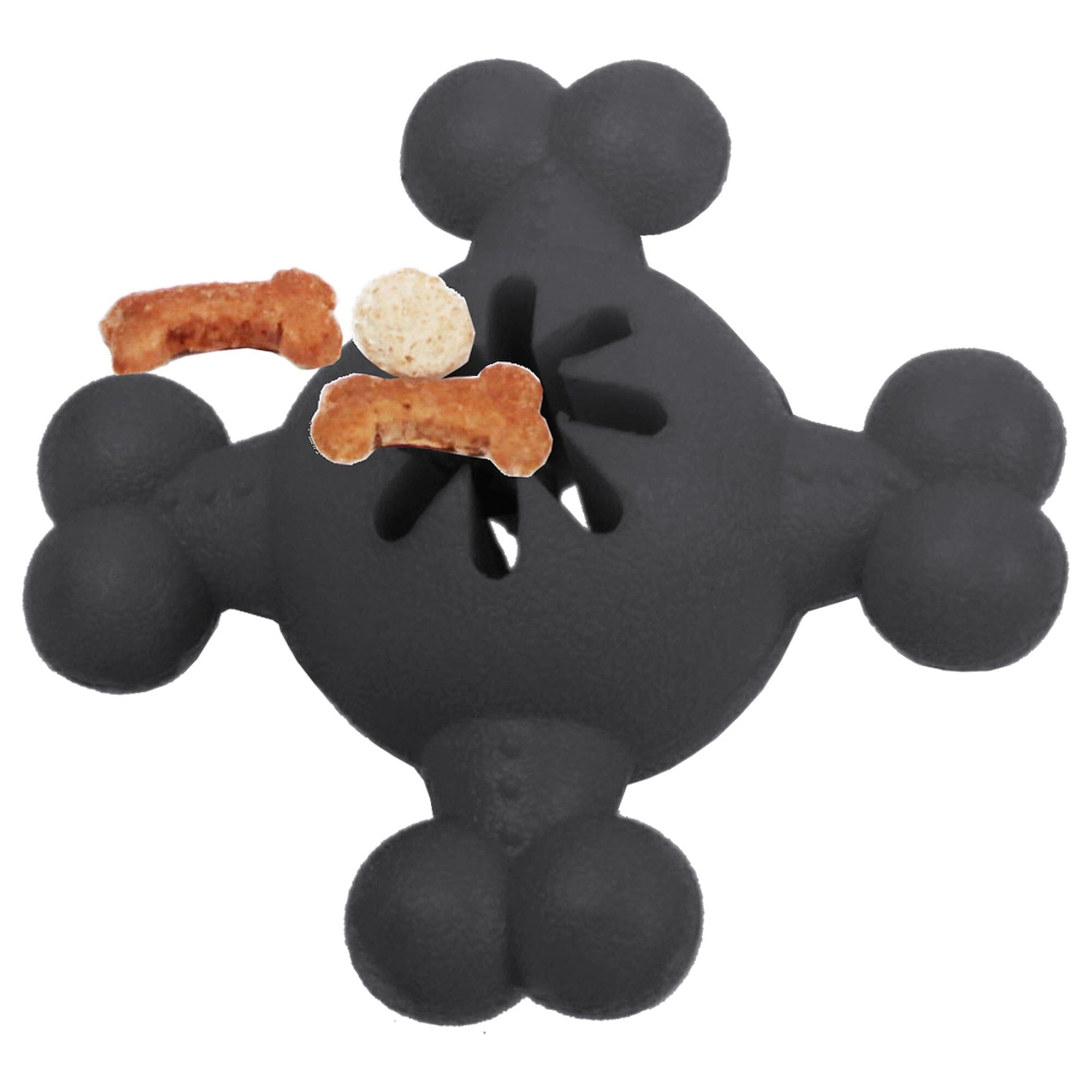 Pet Life ® 'Quadra-Bone' TPR Treat Dispensing Durable Dog Toy