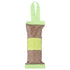 Pet Life ® 'Quash' Water Bottle Inserting Nylon and Rubber Crackling Dog Toy Green