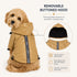 Pet Life ® 'Reflecta-Sport' Multi-Adjustable Reflective Weather-Proof Dog Raincoat w/ Removable Hood