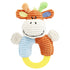 Pet Life ® 'Ring-O-Round' Plush Squeaking and Rubber Teething Newborn Puppy Dog Toy Blue, Orange
