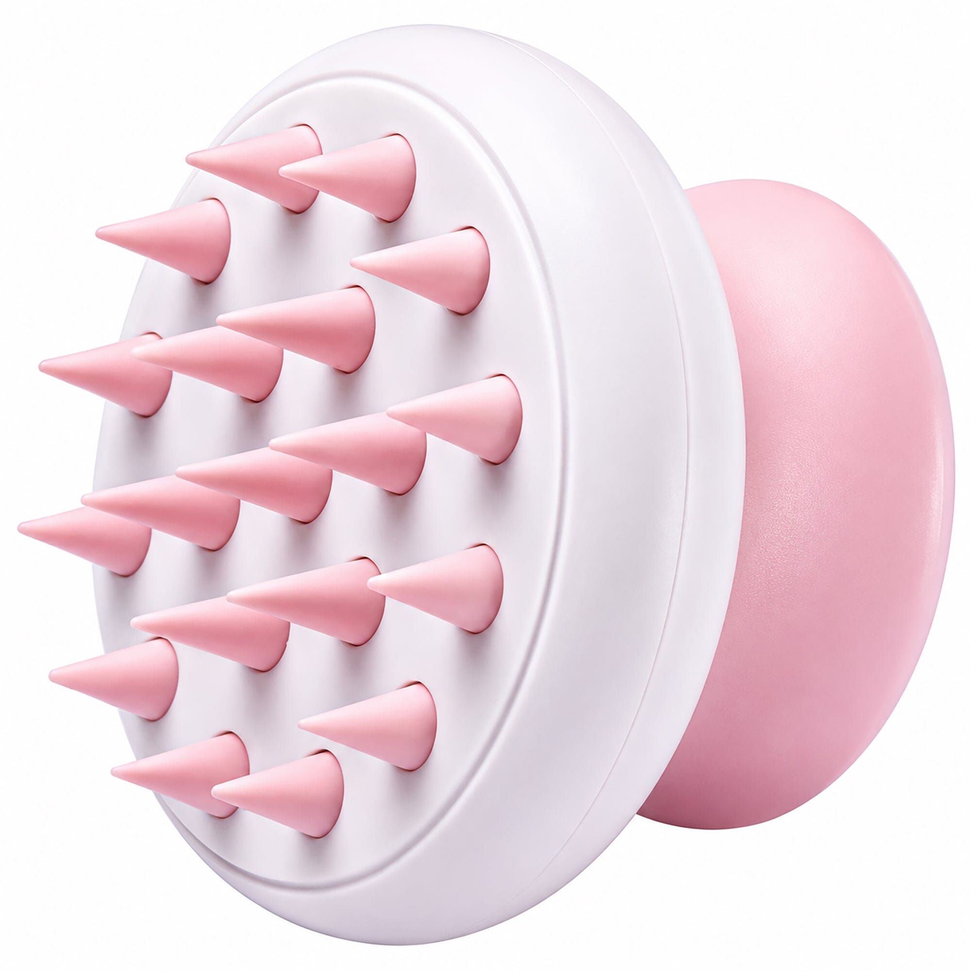Pet Life ® 'Scwubba' Handheld Bathing Brushing and Massaging Soft Flexible Grooming Pet Comb Pink
