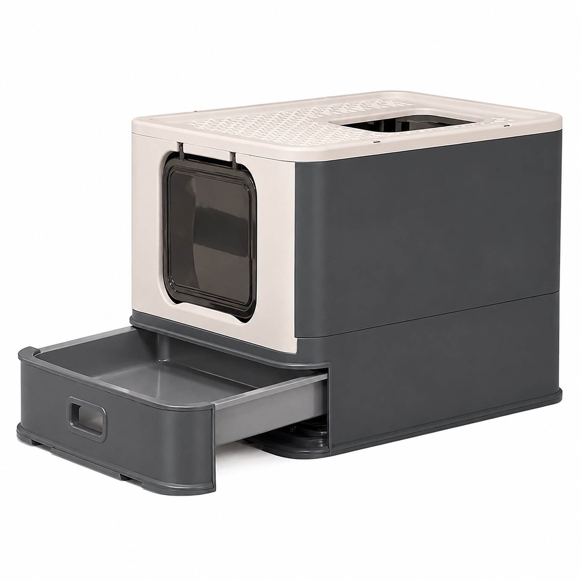 Pet Life ® “SlideAway” Premium Foldable and Travel Pull-Out Cat Litter Box Default Title