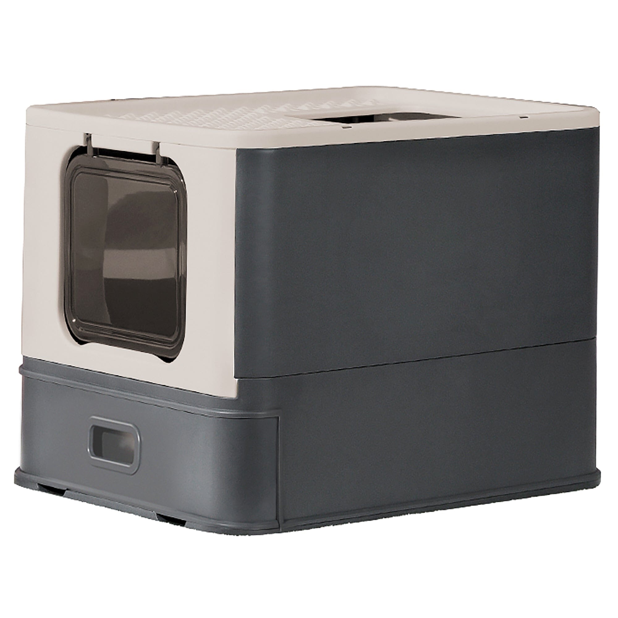 Pet Life ® “SlideAway” Premium Foldable and Travel Pull-Out Cat Litter Box