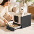 Pet Life ® “SlideAway” Premium Foldable and Travel Pull-Out Cat Litter Box