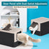Pet Life ® “SlideAway” Premium Foldable and Travel Pull-Out Cat Litter Box