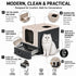 Pet Life ® “SlideAway” Premium Foldable and Travel Pull-Out Cat Litter Box